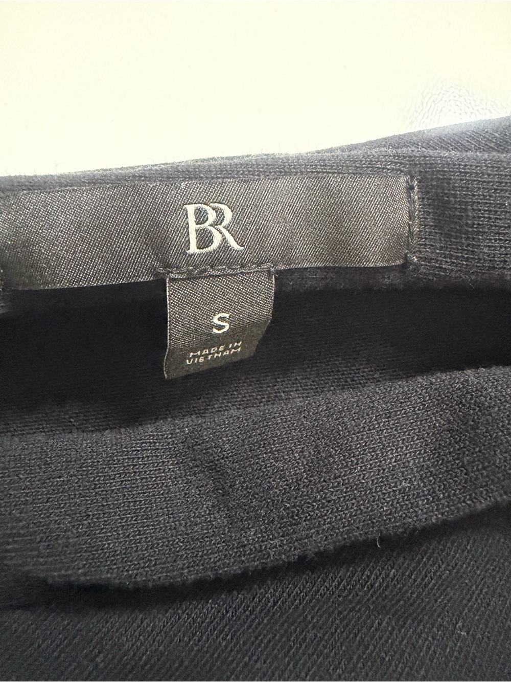 BR Black One Shoulder Ruched Top Size S Party Cocktail - Picture 5 of 8